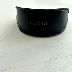 Gucci leather eye glass case.